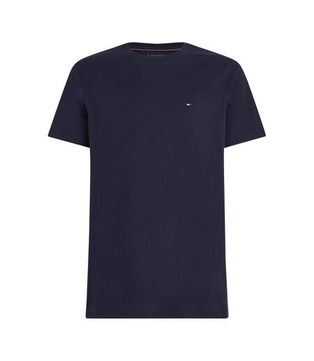 T-shirt Motif/style Logo Brodé Homme Rose Foncé Violet Tommy Hilfiger