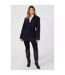 Womens/ladies Belted Blazer Navy Principles-1