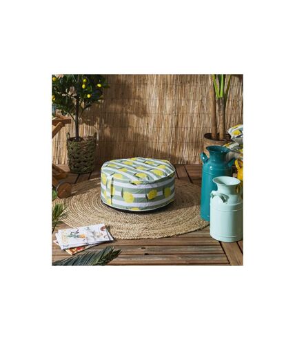 Pouf Gonflable Imprimé Citron 56cm Jaune & Vert