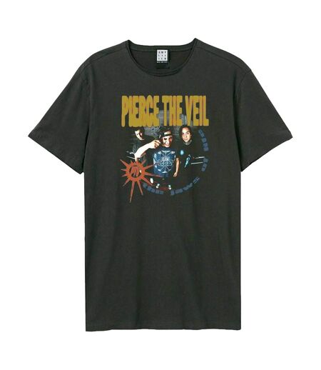 T-shirt Motif/style Pierce The Veil The Jaws Of Life Adulte Charbon Amplified