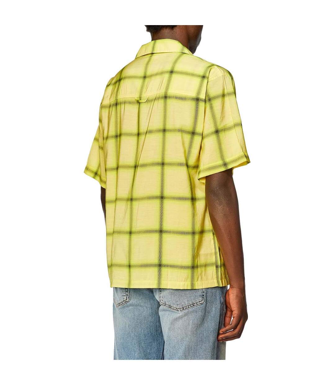 Chemise Style À Carreaux S-nabil Homme Vert Diesel-2