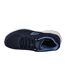 Mens Burns Agoura Leather Shoes Navy Blue Skechers-3