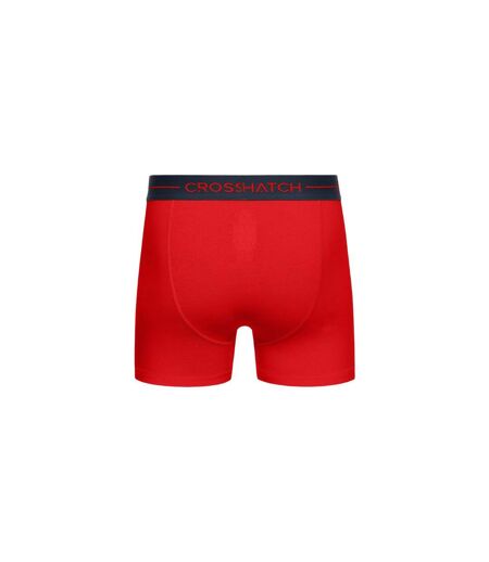 Boxers warbler homme rouge / gris / bleu marine Crosshatch Crosshatch