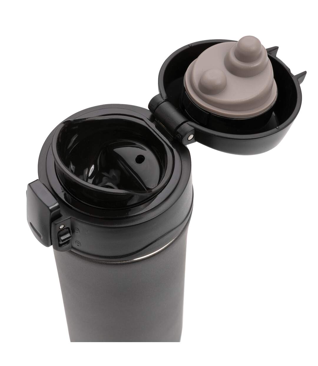 Metallic vacuum insulated 300ml mug one size black XD Collection-3