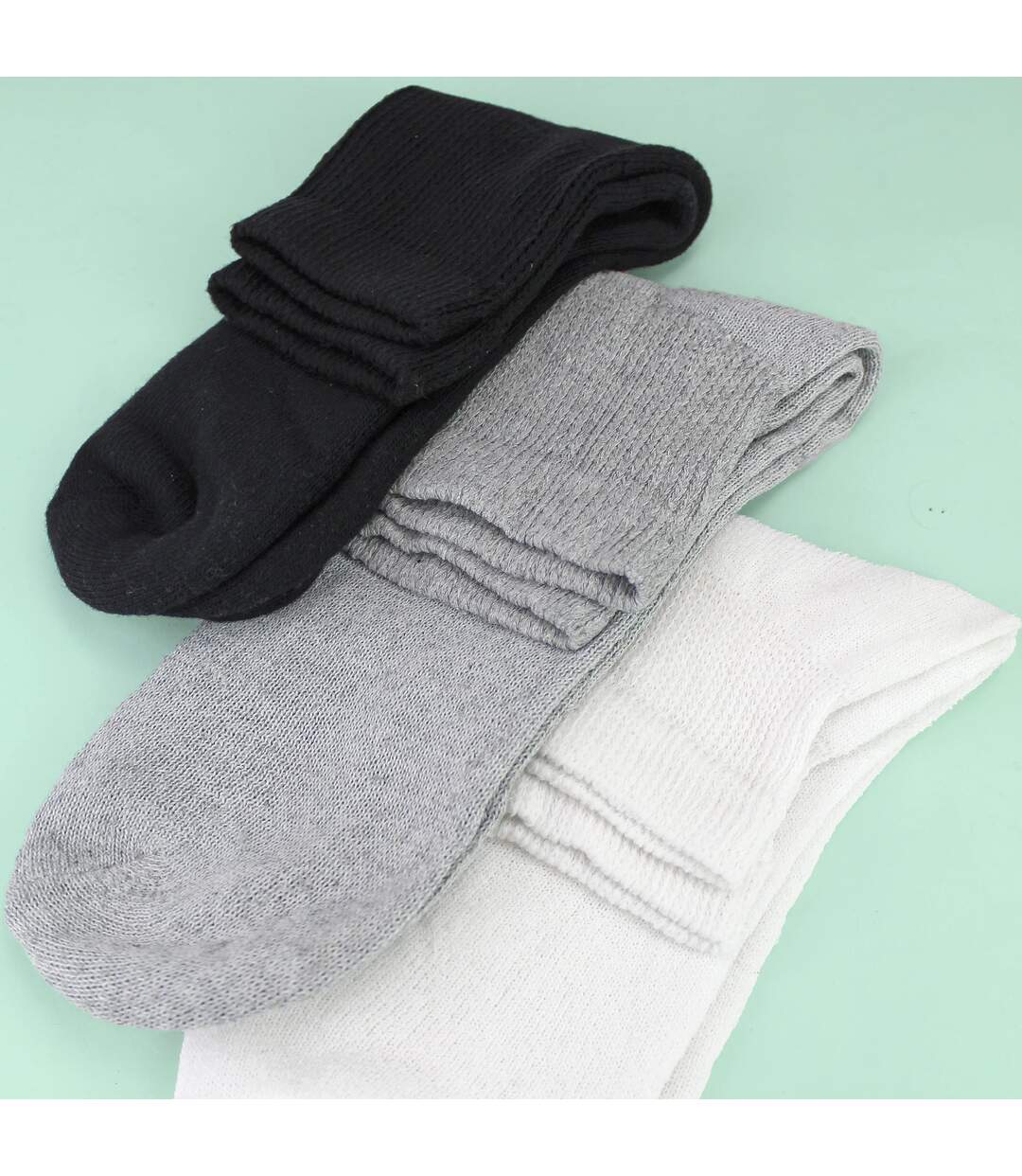 6 Pack Mens Ankle Diabetic Socks Cotton Rich Breathable Everyday Socks-4