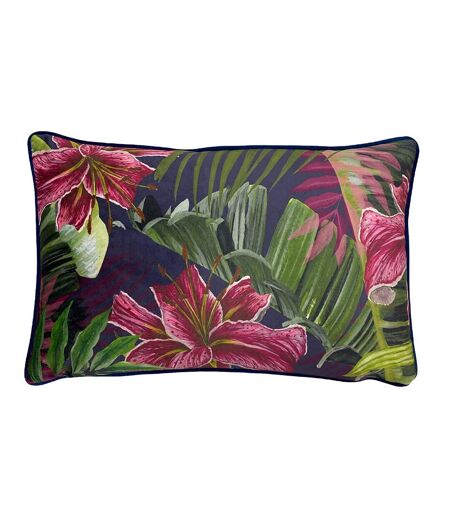 Kala lily cushion cover one size navy/pink/green Paoletti