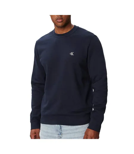 Sweat bleu homme calvin klein jeans terry