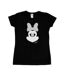 Disney Femmes/Les femmes Minnie Mouse - T-shirt en coton avec illusion de miroir (Noir) - UTBI30926-1