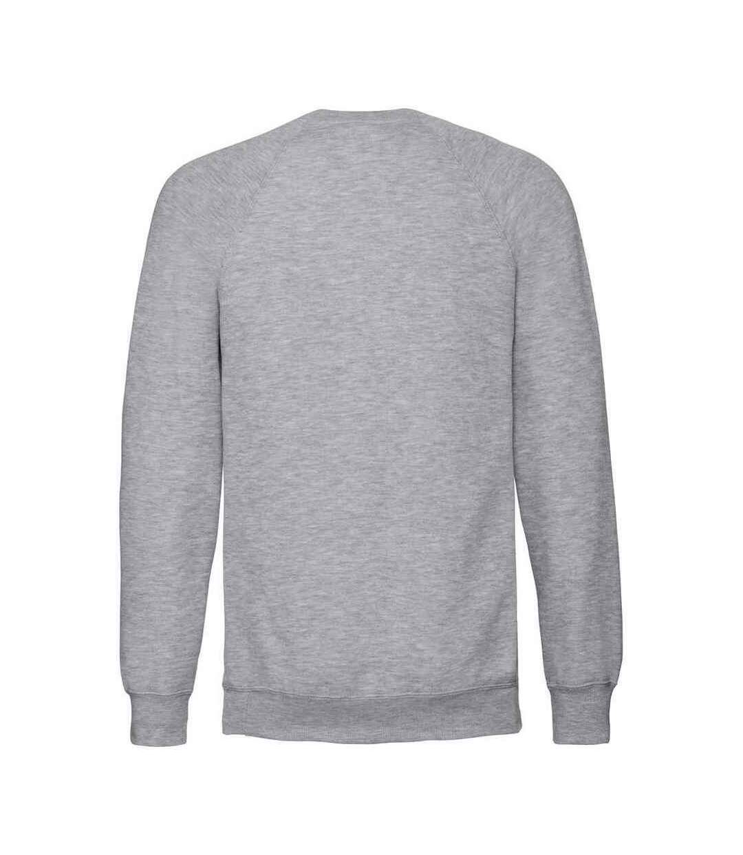 Mens raglan sweatshirt light oxford Russell