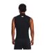 Mens Sleeveless Vest Top Black White Under Armour-4