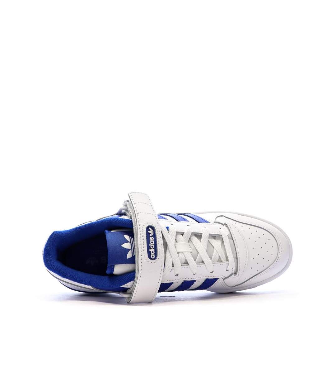 Basket blanc/bleu homme adidas forum low-4
