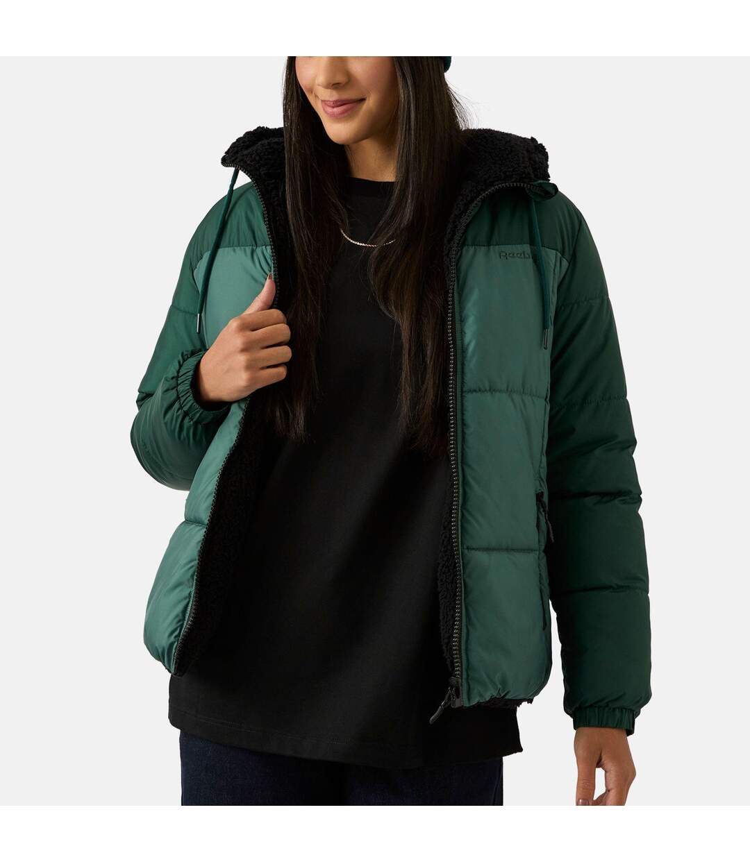 Doudoune Femme Vert Foncé Reebok-1