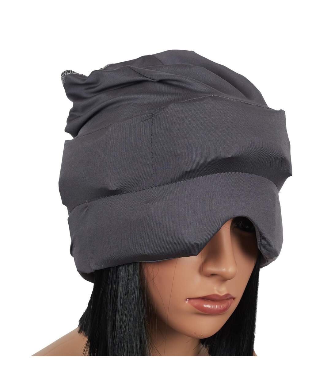 Bonnet pour Tête & Yeux Effet Froid 23cm Gris-4