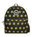 Unisex Black Yellow Smile Backpack with Laptop Sleeve | School Travel Padded Bag-1