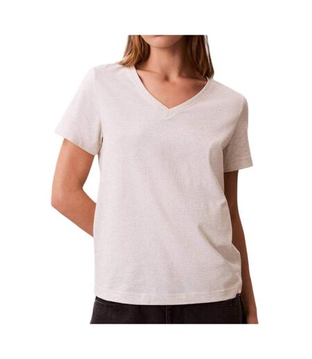 T-Shirt gris clair femme calvin klein jeans archive lv047b205g