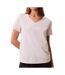T-Shirt gris clair femme calvin klein jeans archive lv047b205g-1