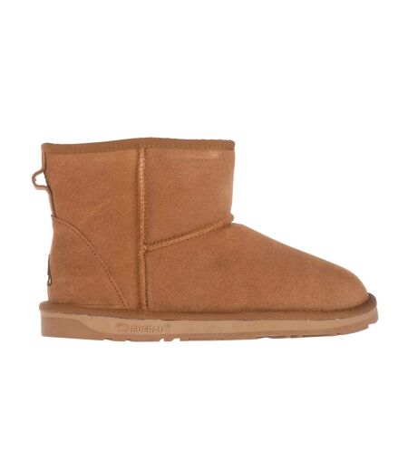 Womens/ladies emu mini cow suede classic boots chestnut EverAu