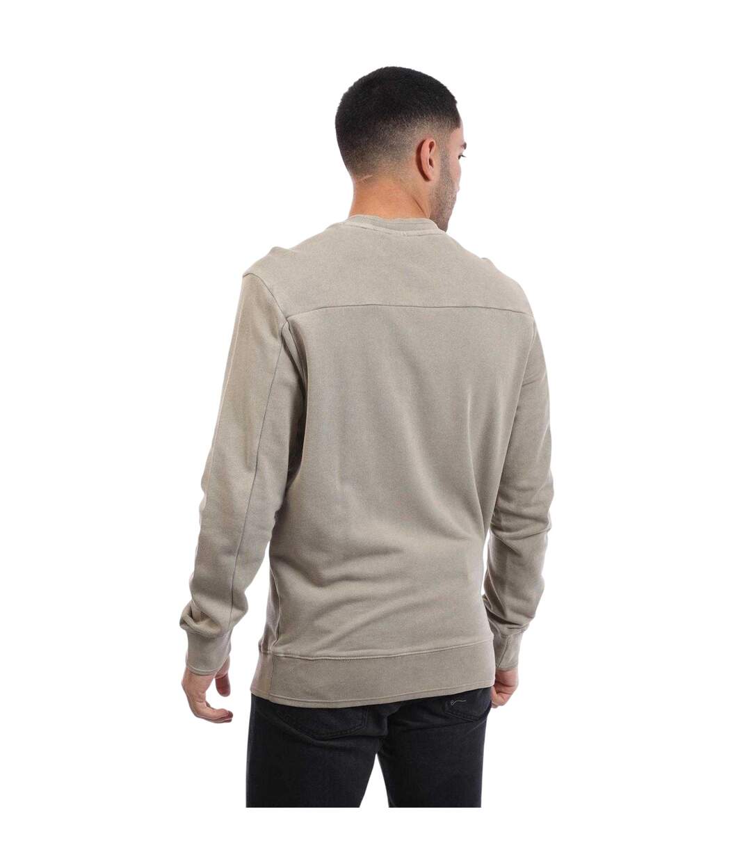 Sweat Col Ras-du-cou Motif/style Logo Homme Beige Lyle & Scott-2