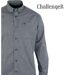 CHALLENGER TACITE2 — Chemise à carreaux manches longues noir et gris : confort et élégance en popeline de coton-4