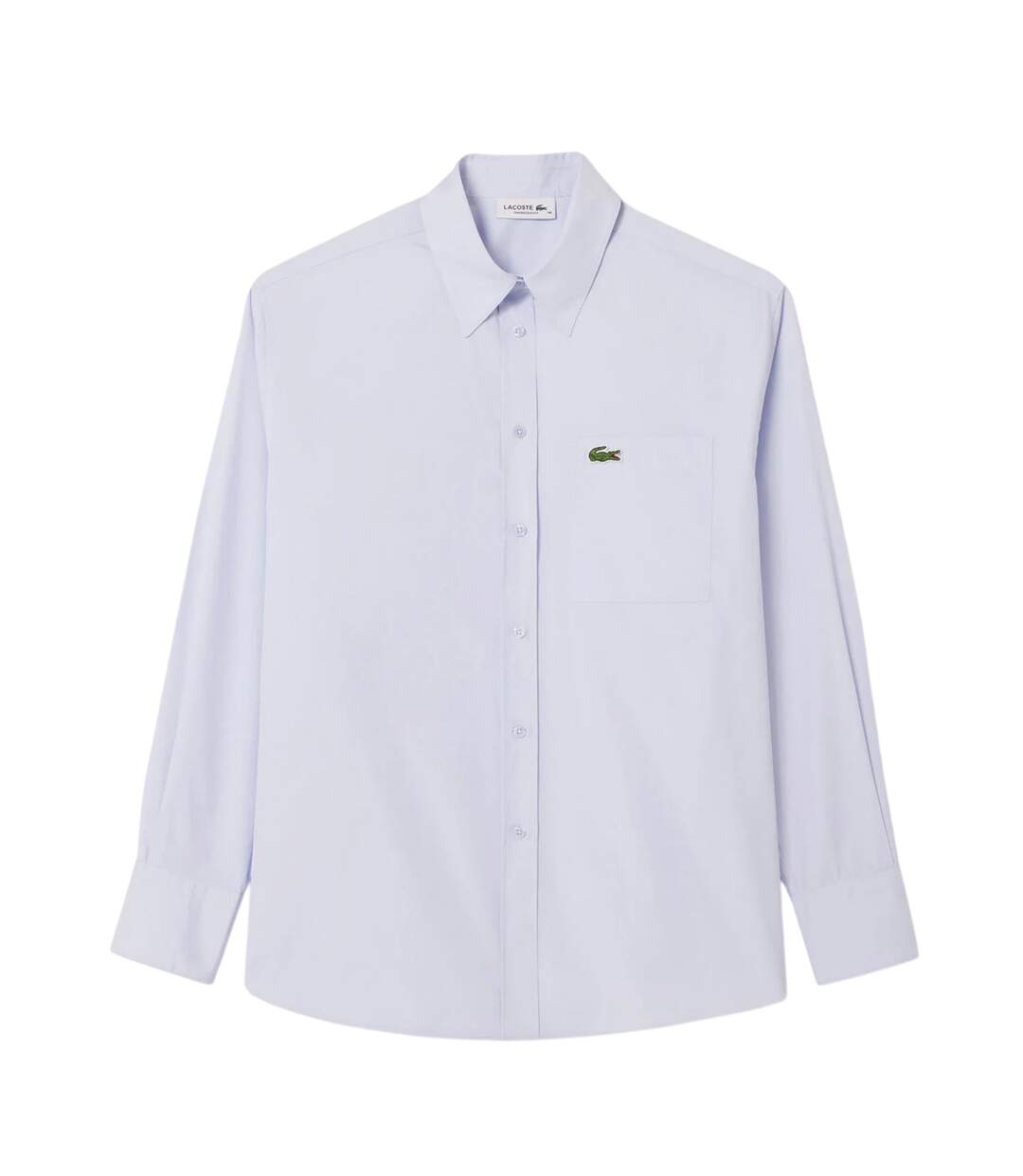 Chemise Manches Longues Motif/style Logo Femme Bleu Clair Lacoste-2