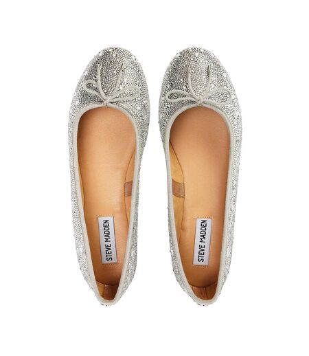 Ballerines Motif/style Métallisé Blossoms Femme Argenté Steve Madden