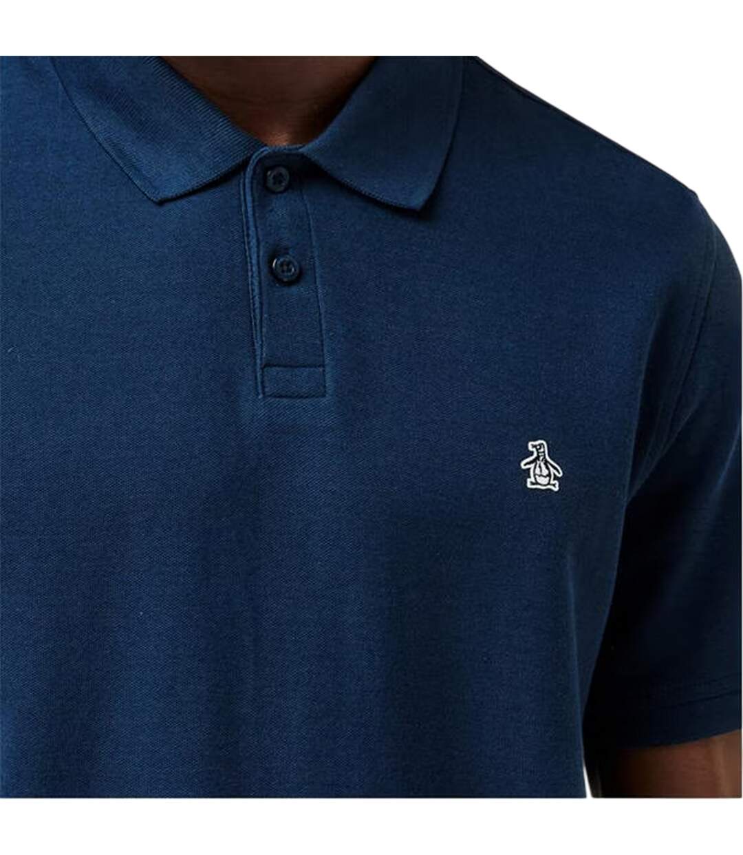 Polo Motif/style Logo Brodé Homme Bleu Original Penguin-4