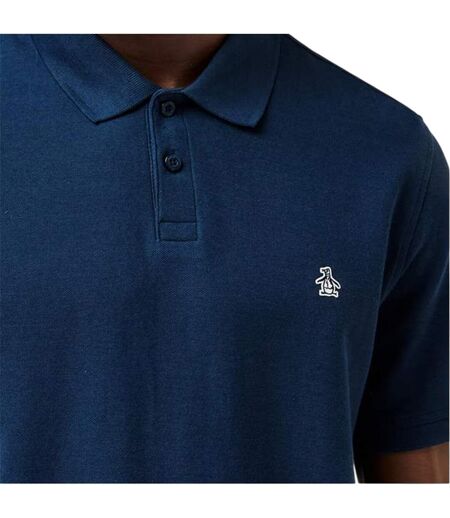 Polo Motif/style Logo Brodé Homme Bleu Original Penguin