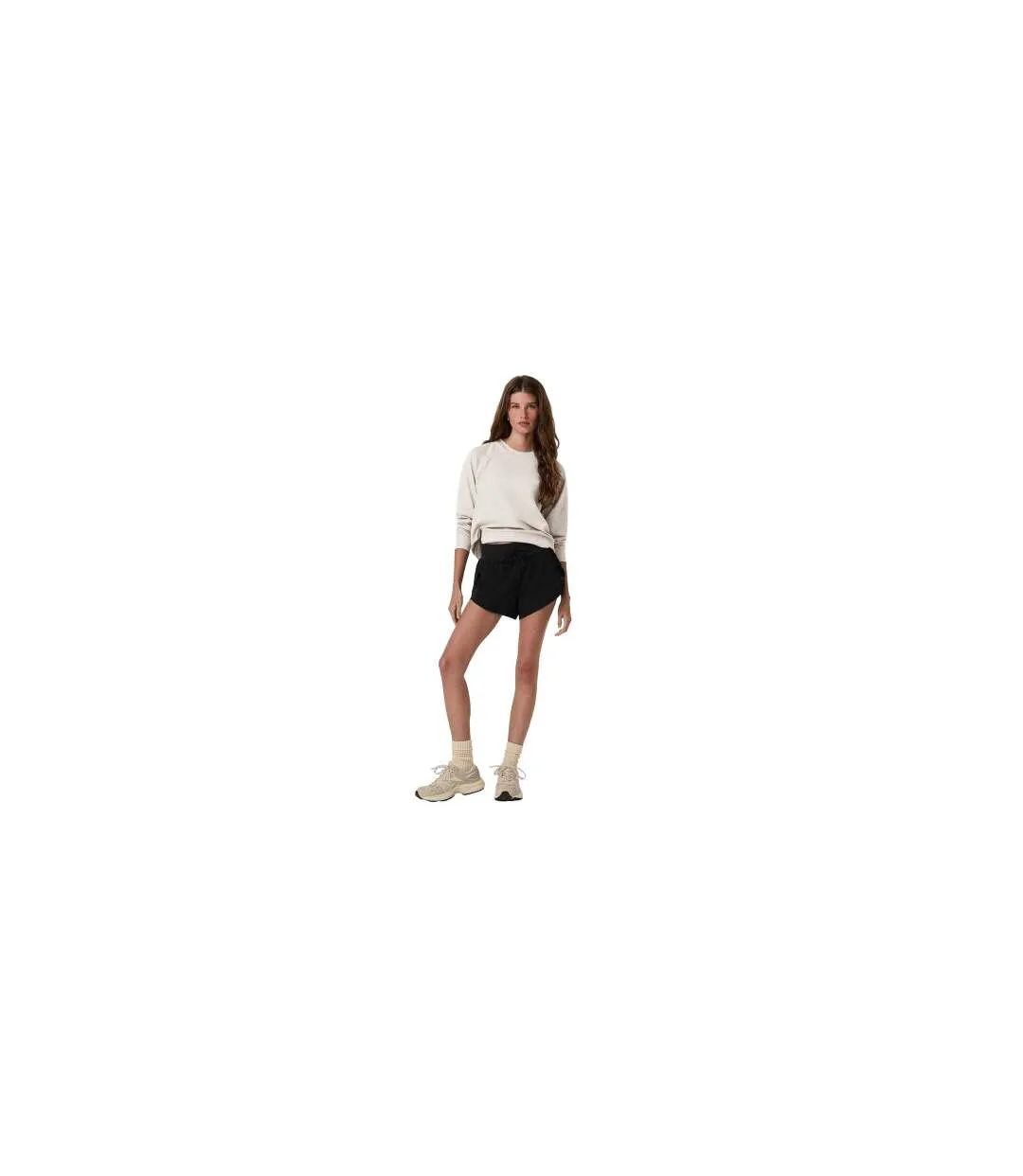 Sweat Motif/style Logo Performance Femme Écru Chiné Vuori-1