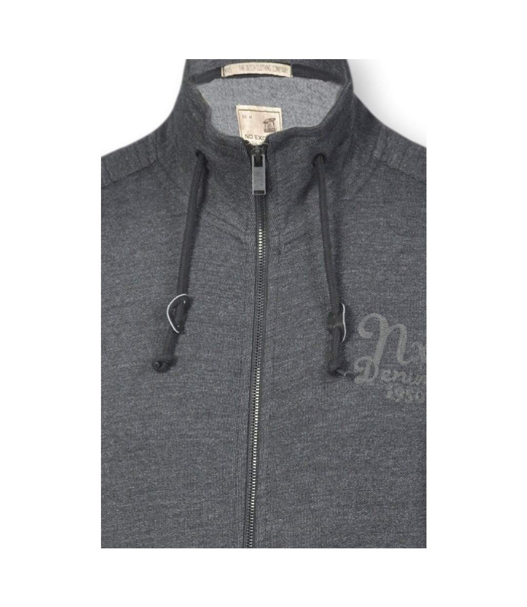 Gilet sweat homme - Gilet manches longues  de couleur gris