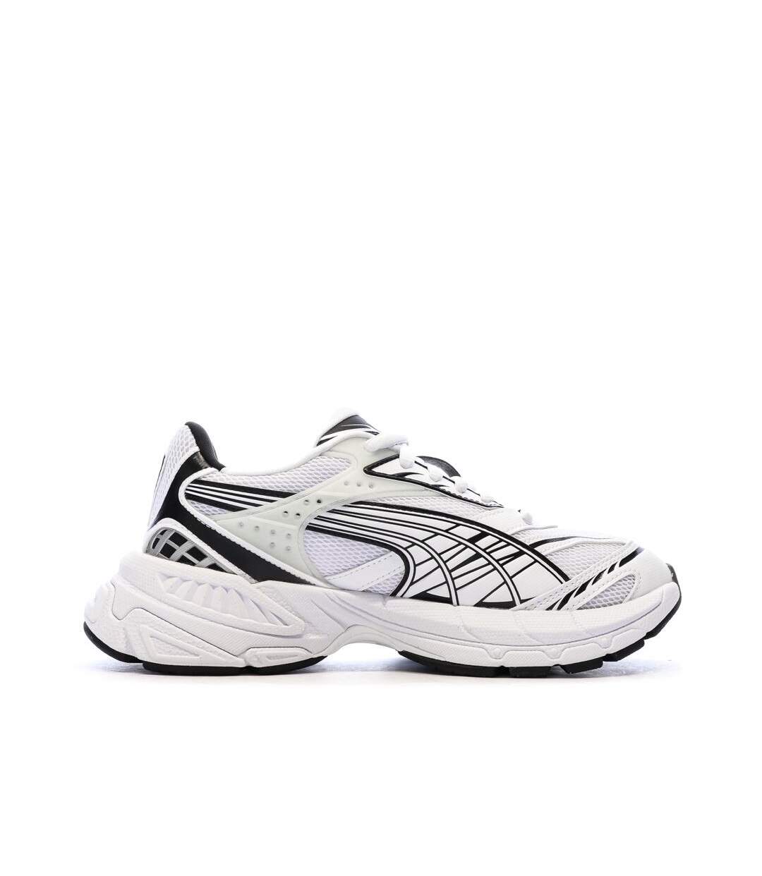 Baskets blanches/noires femme puma velophasis always on-2