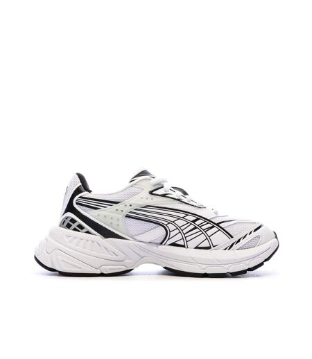 Baskets blanches/noires femme puma velophasis always on