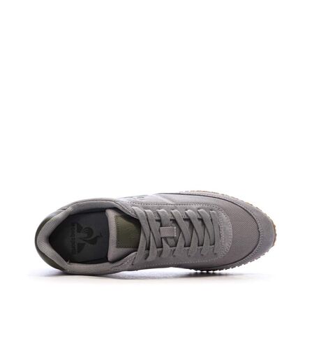 Baskets grises/kaki homme le coq sportif veloce