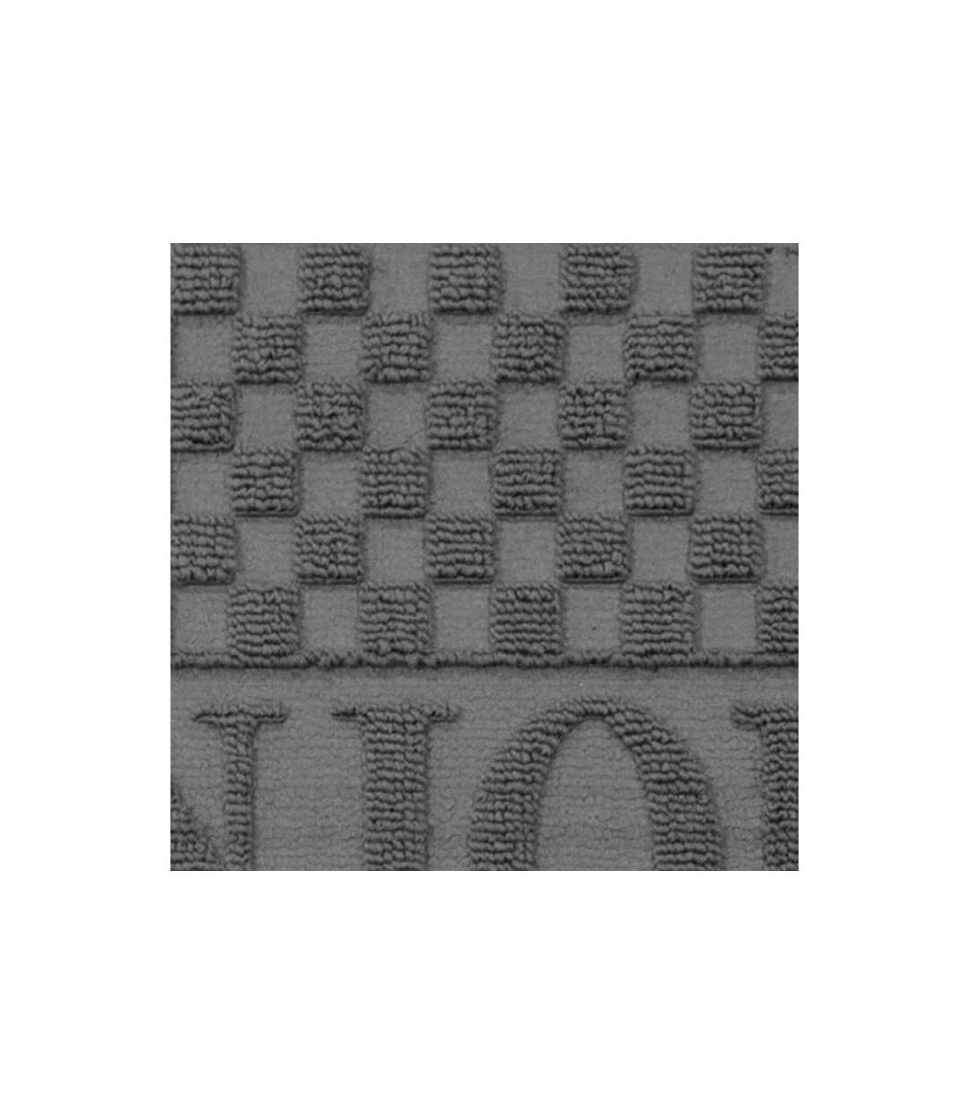 Tapis d'Entrée Demi-Lune Bonjour 45x75 cm Gris-2