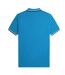 Polo Motif/style Col À Double Rayure Homme Blanc Noir Bleu Fred Perry-2
