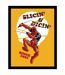 Deadpool - Poster encadré SLICIN & DICIN (Jaune / Rouge) (40 cm x 30 cm) - UTPM8465