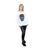 Disney Sweatshirt femme/femme avec tête de mort Clochette (Blanc) - UTBI40863-4
