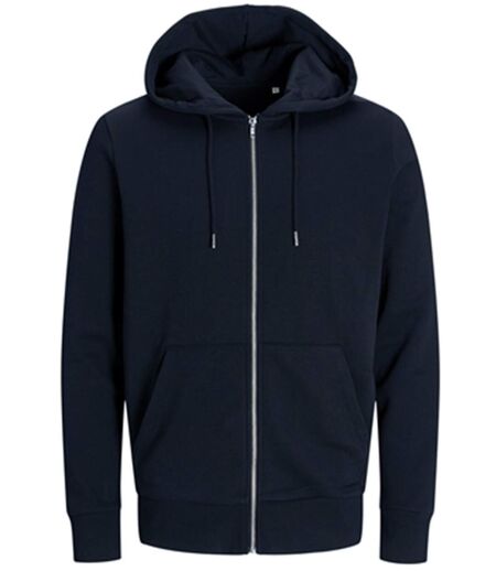 Sweat zippé à capuche - JACK&JONES - Unisexe - JJ3907 - bleu marine blazer