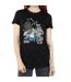 Disney Womens/Ladies Alice In Wonderland Flowers Cotton Boyfriend T-Shirt (Noir) - UTBI8370-3