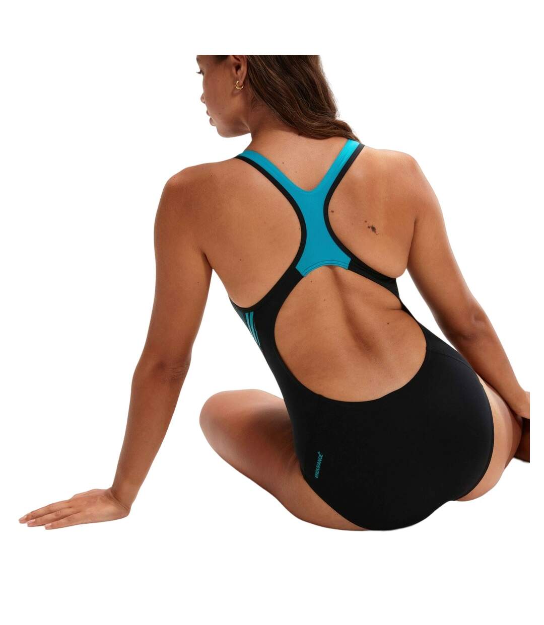 Maillot de bain 1 pièce femme noir / vert Speedo-3