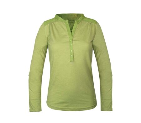 Tee-shirt MAYFLOWER DIMAGO3 manches longues : le style bi-matière vert anis