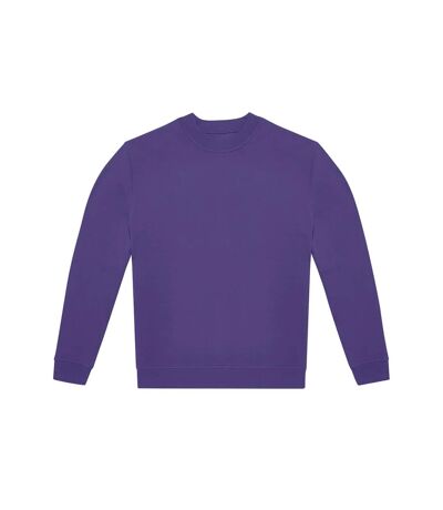 Unisex adult id.332 crew neck sweatshirt radiant purple B&C