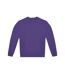 Unisex adult id.332 crew neck sweatshirt radiant purple B&C-1