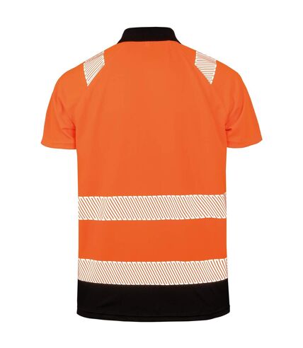 Result Genuine Recycled Womens/Ladies Safety Polo Shirt (Fluorescent Orange) - UTBC4843