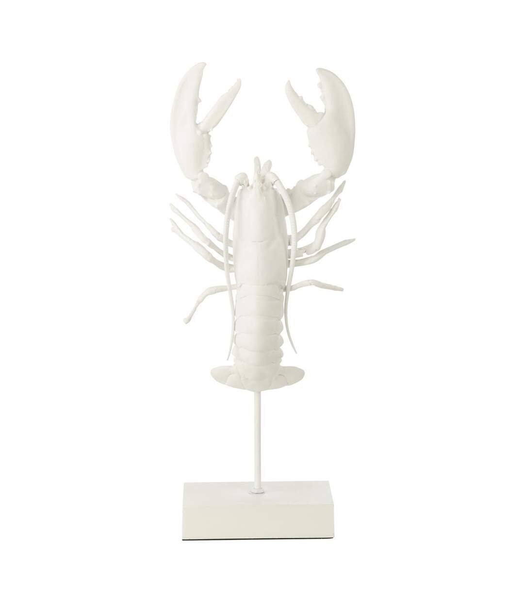 Statue Homard en Résine Amos 57cm Blanc-1