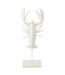 Statue Homard en Résine Amos 57cm Blanc-1
