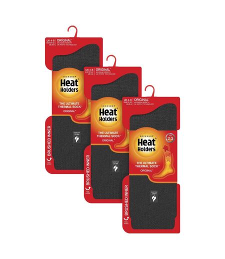 Heat Holders - 3 paires de chaussettes thermiques d'hiver épaisses pour dames