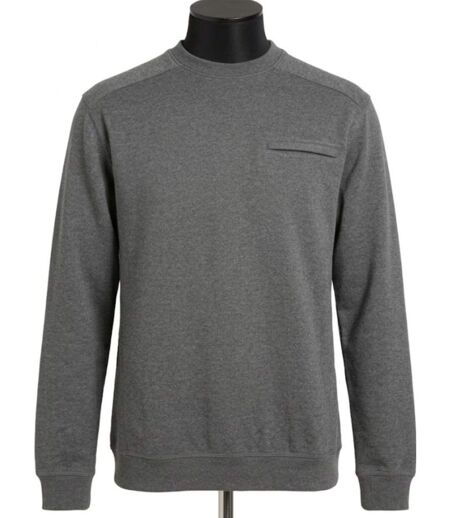 CHALLENGER BULGARE1 — Sweat col rond gris : style décontracté et finitions soignées