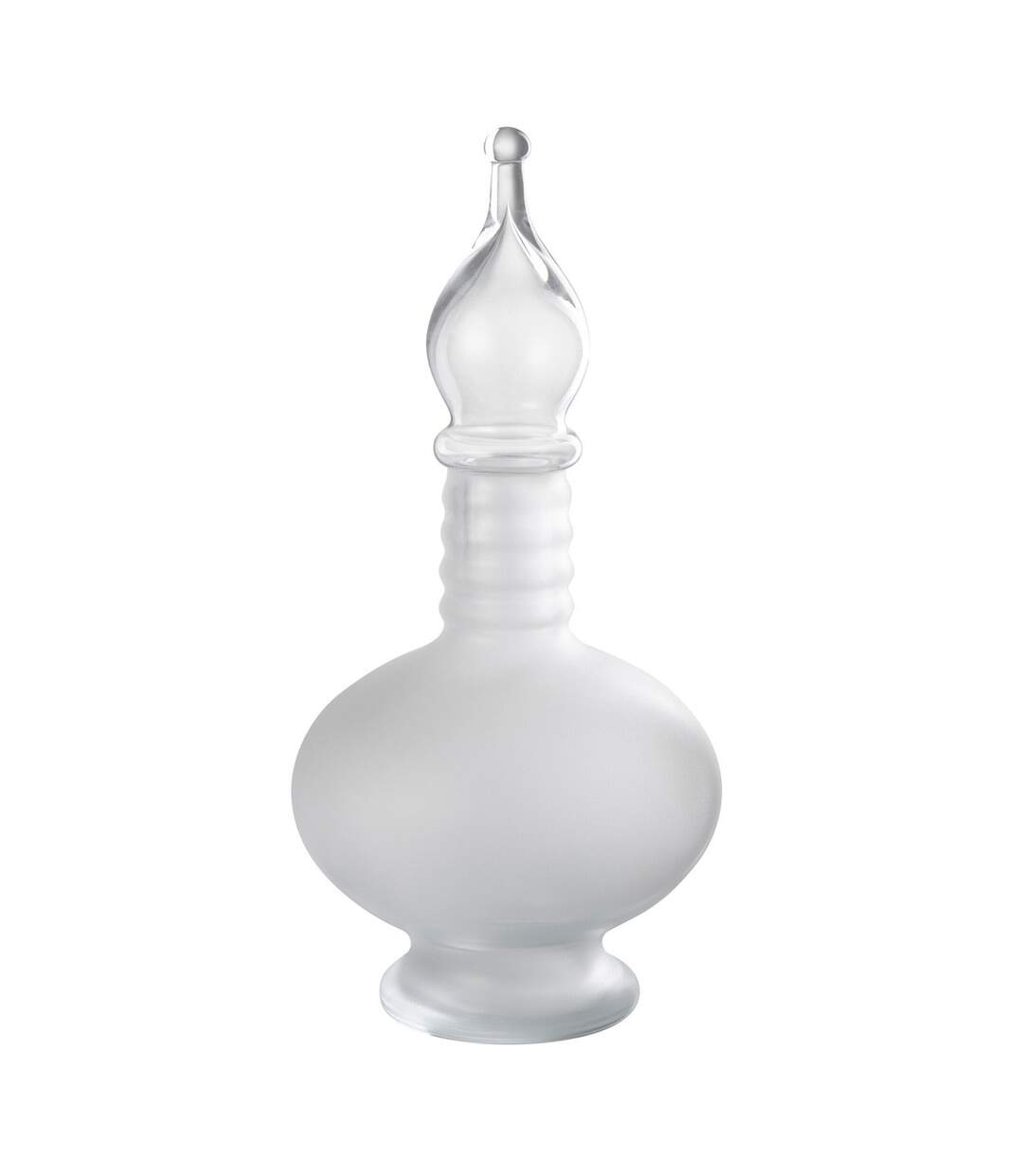 Vase Bouchon Fiole en Verre Jo 38cm Transparent-1