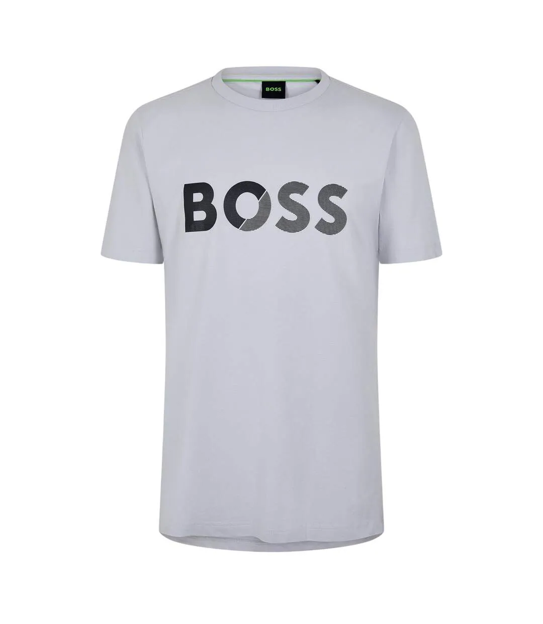 T-shirt Motif/style Gros Logo Homme Gris Clair Boss-1