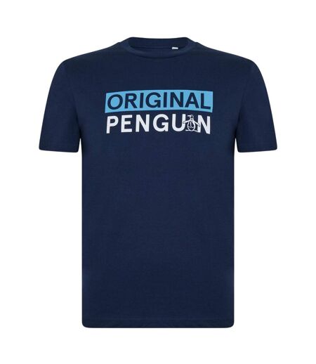 T-shirt Motif/style Logo Homme Bleu Original Penguin